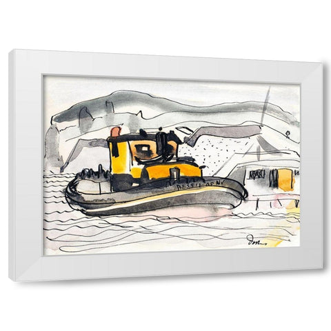 Study for The Bessie of New York White Modern Wood Framed Art Print by Dove, Arthur