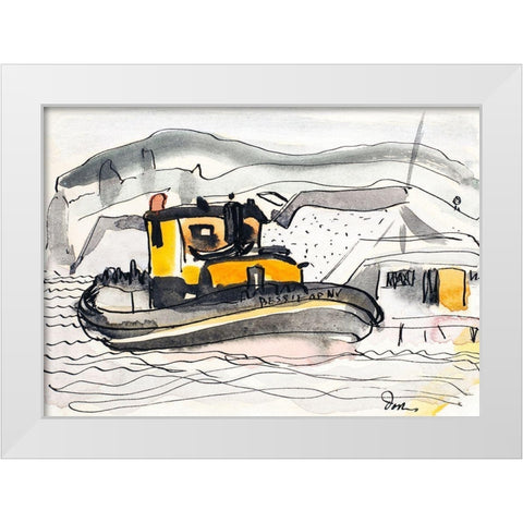 Study for The Bessie of New York White Modern Wood Framed Art Print by Dove, Arthur