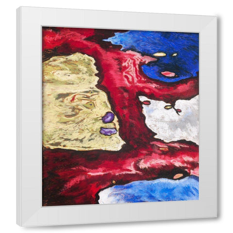 Tree Forms and Water White Modern Wood Framed Art Print by Dove, Arthur