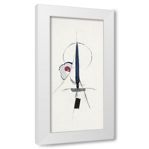 Untitled Abstract White Modern Wood Framed Art Print by Dove, Arthur