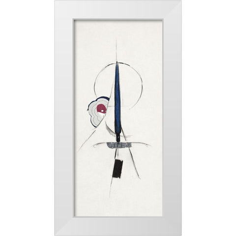 Untitled Abstract White Modern Wood Framed Art Print by Dove, Arthur