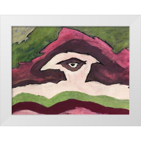 Storm Clouds White Modern Wood Framed Art Print by Dove, Arthur
