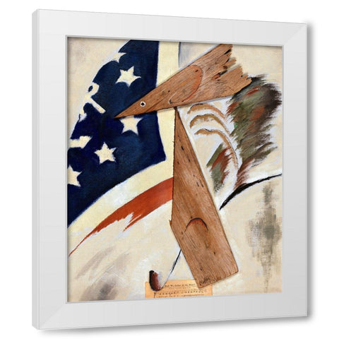 Portrait of Ralph Dusenberry White Modern Wood Framed Art Print by Dove, Arthur