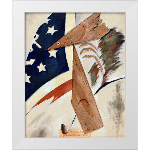 Portrait of Ralph Dusenberry White Modern Wood Framed Art Print by Dove, Arthur