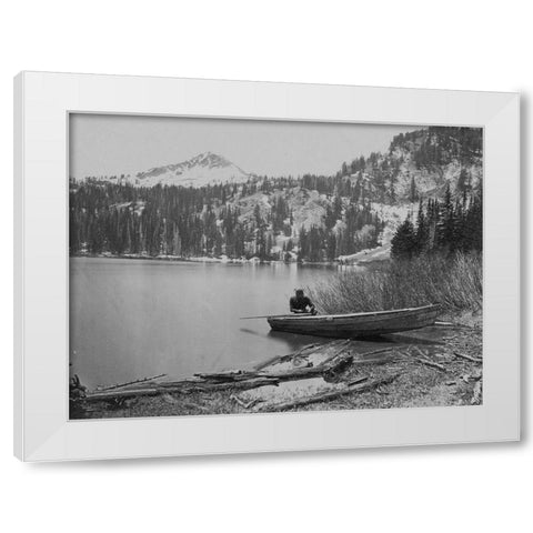 Cottonwood Lake-Utah White Modern Wood Framed Art Print by OSullivan, Timothy H