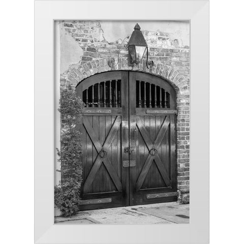 Wooden stable door White Modern Wood Framed Art Print by The Yellowstone Collection