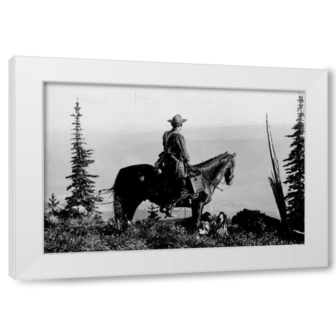 Back Country White Modern Wood Framed Art Print by Vintage Photography