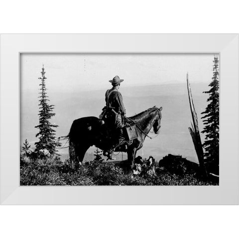 Back Country White Modern Wood Framed Art Print by Vintage Photography