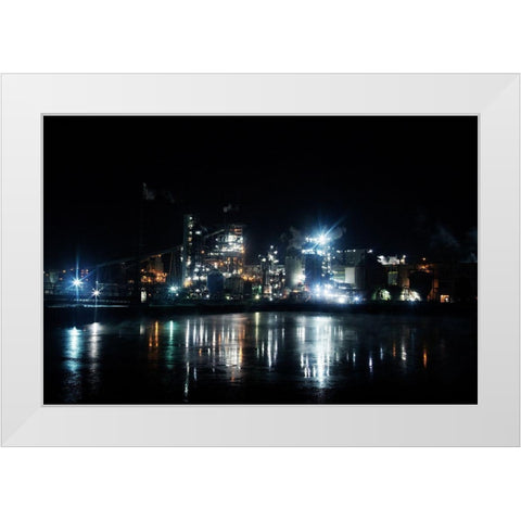 Alabama River Pulp Company and the Clairborne Mill Complex White Modern Wood Framed Art Print by Highsmith, Carol