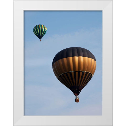Decatur-Alabama Annual Hot Air Balloon Jubilee Festival White Modern Wood Framed Art Print by Highsmith, Carol