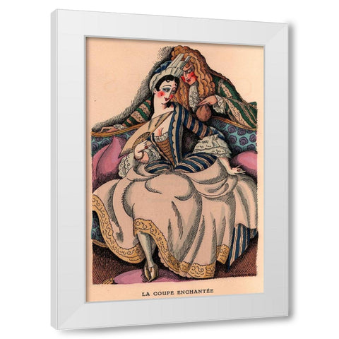 The Enchanted Cup White Modern Wood Framed Art Print by Wegener, Gerda