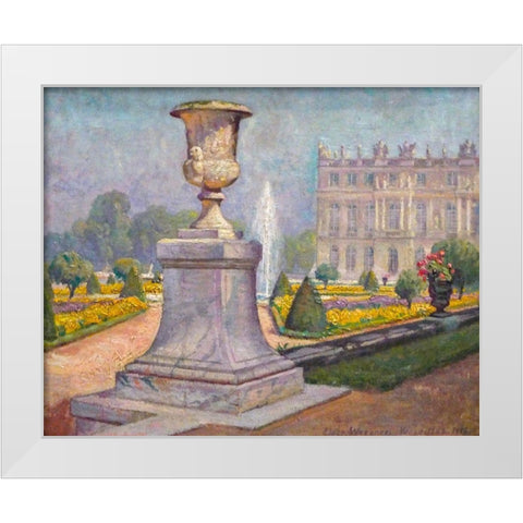 View of Versailles White Modern Wood Framed Art Print by Wegener, Gerda