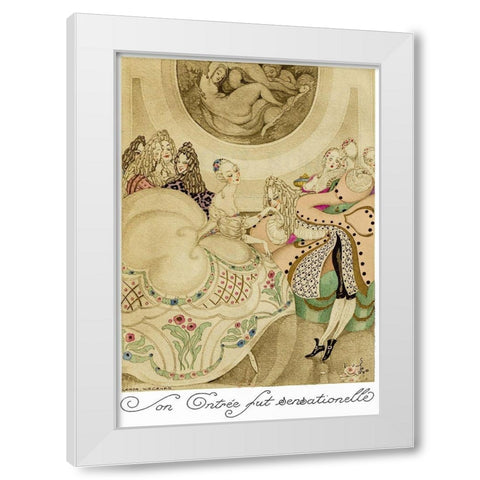 Sur talons rouges-contes image 013 White Modern Wood Framed Art Print by Wegener, Gerda