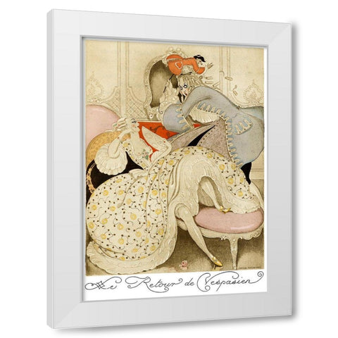 Sur talons rouges-contes image 047 White Modern Wood Framed Art Print by Wegener, Gerda
