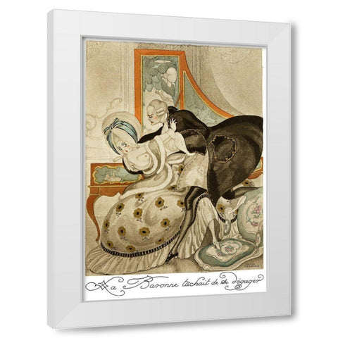 Sur talons rouges-contes image 111 White Modern Wood Framed Art Print by Wegener, Gerda