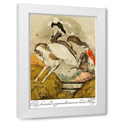 Sur talons rouges-contes image 121 White Modern Wood Framed Art Print by Wegener, Gerda