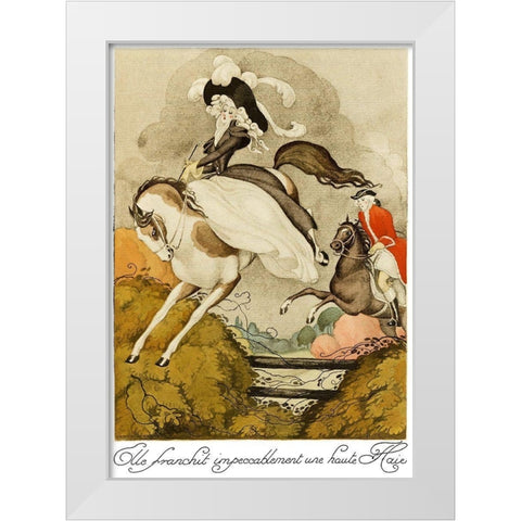 Sur talons rouges-contes image 121 White Modern Wood Framed Art Print by Wegener, Gerda