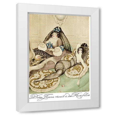 Sur talons rouges-contes image 157 White Modern Wood Framed Art Print by Wegener, Gerda