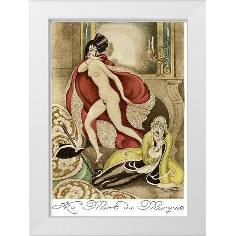 Sur talons rouges-contes image 175 White Modern Wood Framed Art Print by Wegener, Gerda