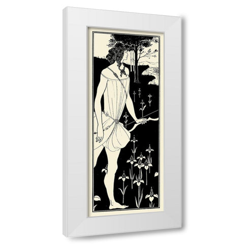 Atalanta 1909 White Modern Wood Framed Art Print by Beardsley, Aubrey