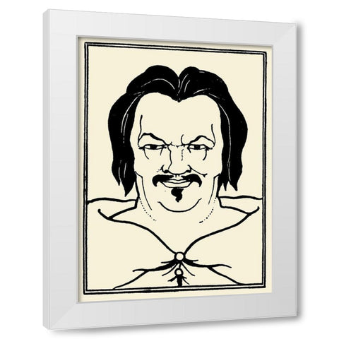 Balzac 1918 White Modern Wood Framed Art Print by Beardsley, Aubrey