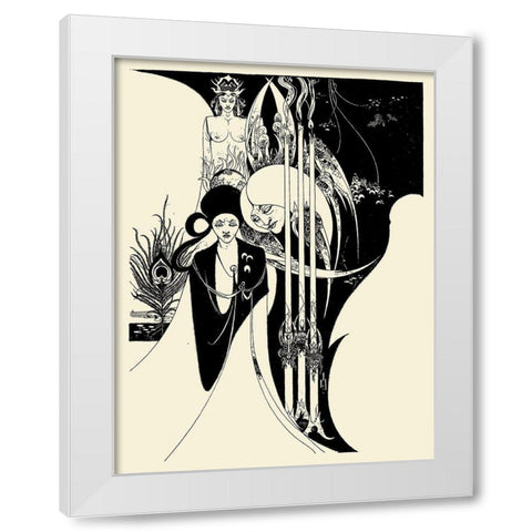 Of a Neophyte 2 White Modern Wood Framed Art Print by Beardsley, Aubrey
