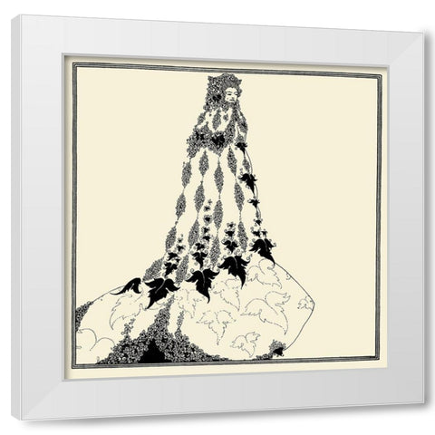 Reform 1918 White Modern Wood Framed Art Print by Beardsley, Aubrey