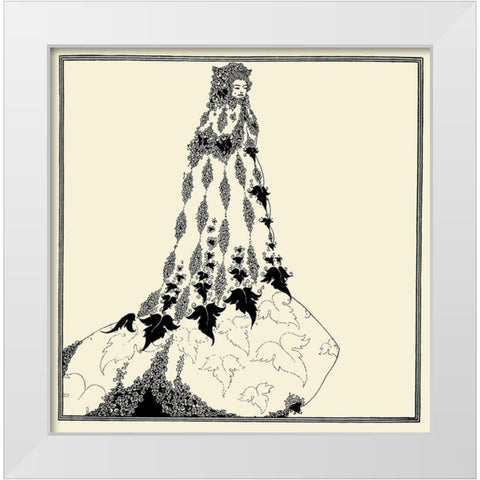 Reform 1918 White Modern Wood Framed Art Print by Beardsley, Aubrey