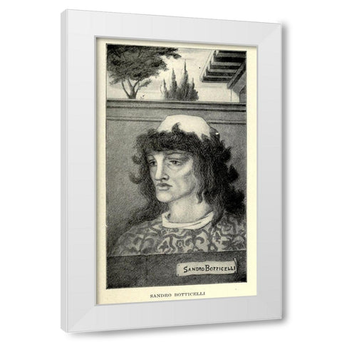 Sandro Botticelli 1918 White Modern Wood Framed Art Print by Beardsley, Aubrey