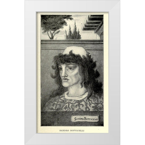 Sandro Botticelli 1918 White Modern Wood Framed Art Print by Beardsley, Aubrey
