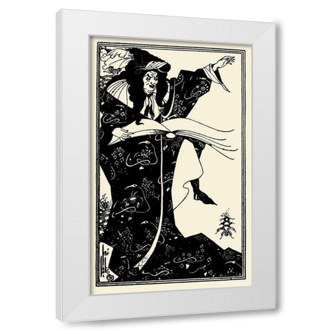 Virgilius 1899 White Modern Wood Framed Art Print by Beardsley, Aubrey