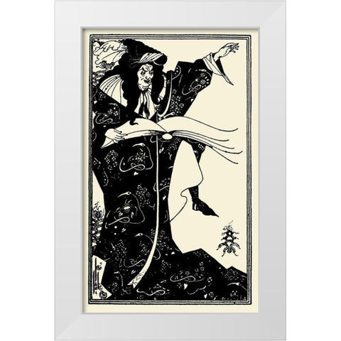 Virgilius 1899 White Modern Wood Framed Art Print by Beardsley, Aubrey