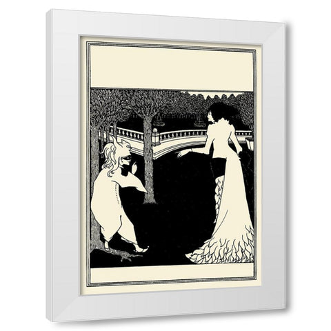 Cambridge ABC cover White Modern Wood Framed Art Print by Beardsley, Aubrey