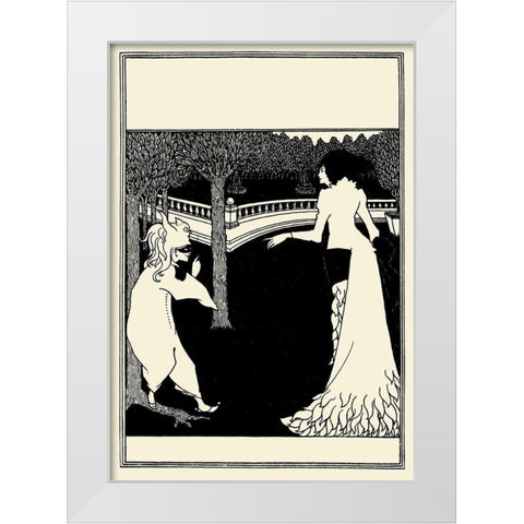 Cambridge ABC cover White Modern Wood Framed Art Print by Beardsley, Aubrey