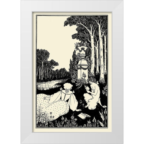 Jacques Tournebroche 1 White Modern Wood Framed Art Print by Beardsley, Aubrey