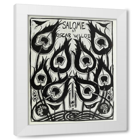 Salome 1894 - Cover design White Modern Wood Framed Art Print by Beardsley, Aubrey