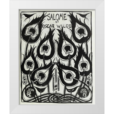Salome 1894 - Cover design White Modern Wood Framed Art Print by Beardsley, Aubrey