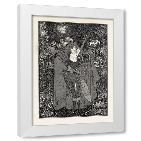 Under the Hill 1903 - The Abbe White Modern Wood Framed Art Print by Beardsley, Aubrey