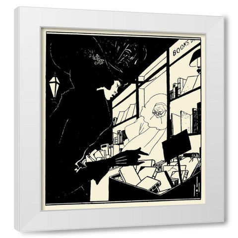Yellow Book 1894 Vol.1 - BW White Modern Wood Framed Art Print by Beardsley, Aubrey