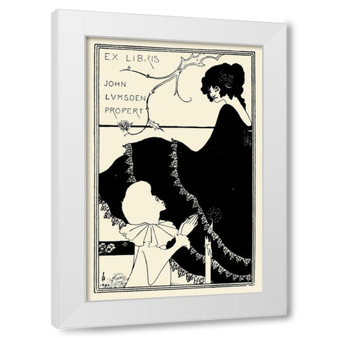 Yellow Book 1894 Vol.1 - John Lumsden White Modern Wood Framed Art Print by Beardsley, Aubrey