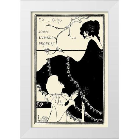 Yellow Book 1894 Vol.1 - John Lumsden White Modern Wood Framed Art Print by Beardsley, Aubrey