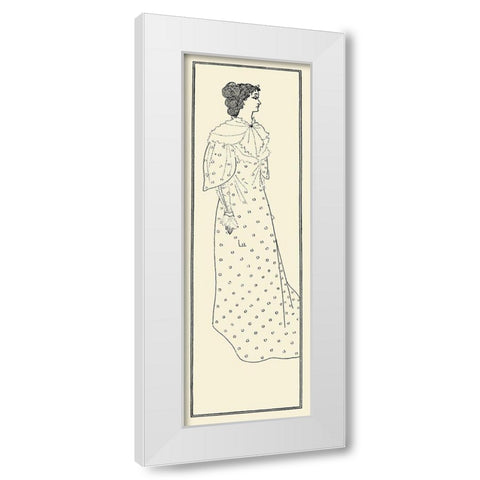 Yellow Book 1895 Vol.4 - Miss Winifred Emery White Modern Wood Framed Art Print by Beardsley, Aubrey