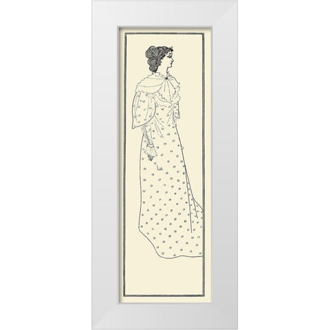 Yellow Book 1895 Vol.4 - Miss Winifred Emery White Modern Wood Framed Art Print by Beardsley, Aubrey