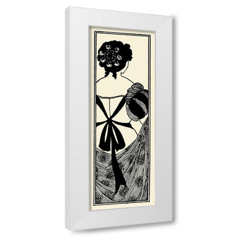 Yellow Book 1895 Vol.4 - Title page White Modern Wood Framed Art Print by Beardsley, Aubrey