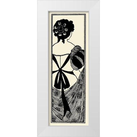 Yellow Book 1895 Vol.4 - Title page White Modern Wood Framed Art Print by Beardsley, Aubrey