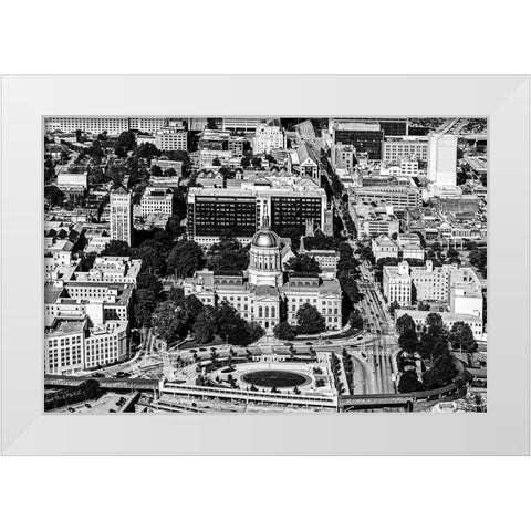 City of Atlanta-Georgia White Modern Wood Framed Art Print by Highsmith, Carol