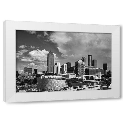 Skyline View of Atlanta-Georgia White Modern Wood Framed Art Print by Highsmith, Carol