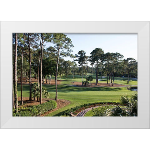 Charleston National Golf Club-South Carolina White Modern Wood Framed Art Print by South Carolina Picture Archive