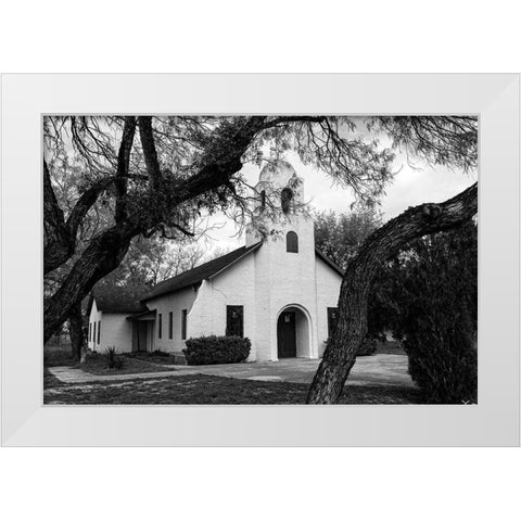 Saint Miguel Archangel Catholic Church in Little Los Ebanos I White Modern Wood Framed Art Print by Highsmith, Carol
