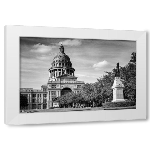 The Texas state Capitol in Austin White Modern Wood Framed Art Print by Highsmith, Carol